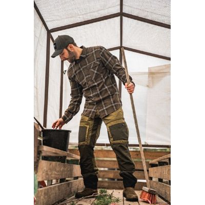 Seeland Glen pine green check flanelová košeľa