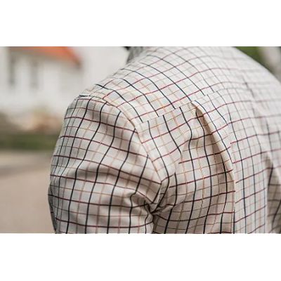 Seeland Oxford blue/merlot check košeľa