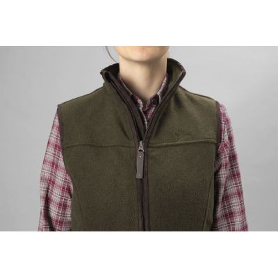SEELAND WOODCOCK IVY FLEECE PINE GREEN VESTA DÁMSKA