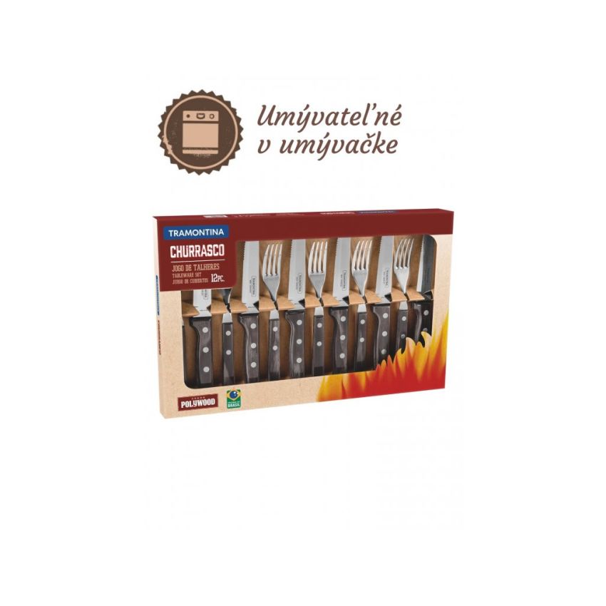 Hlavný obrázok Set BBQ príborov Tramontina Polywood - Jumbo - 12ks