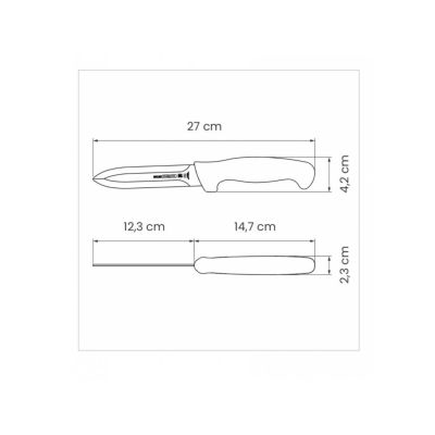 Vykrvovací nôž dýkový Tramontina Professional - 12,5cm