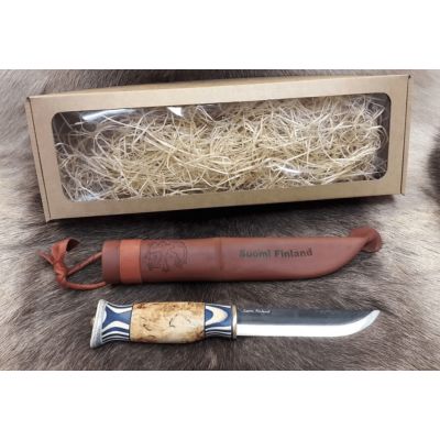 Wood Jewel Finland Lion knife big in a giftbox